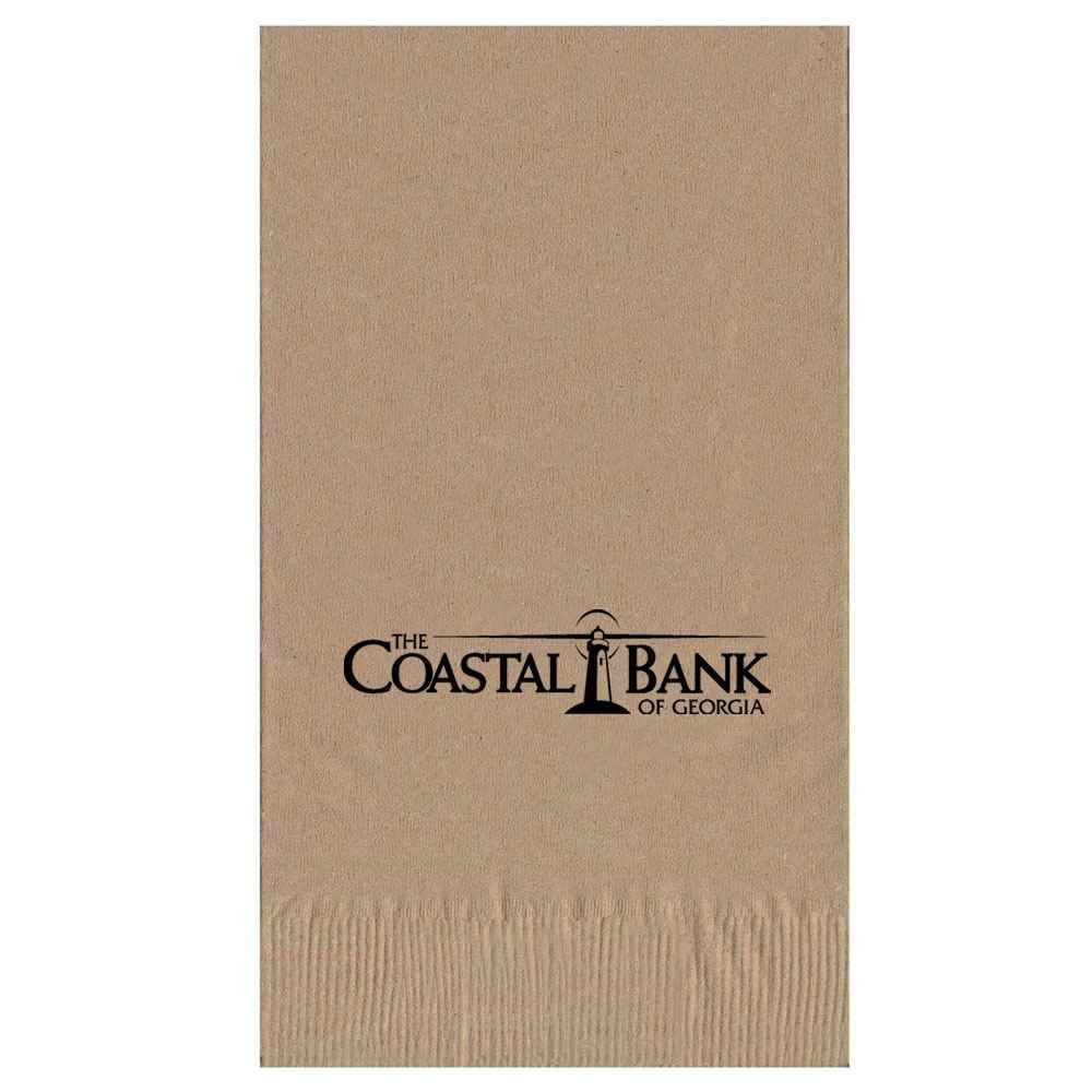 2-Ply Kraft Dinner Napkins 1/8 Fold - Personalization Available