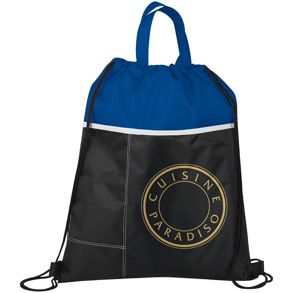Two-Toned Drawstring Bag - Personalization Available