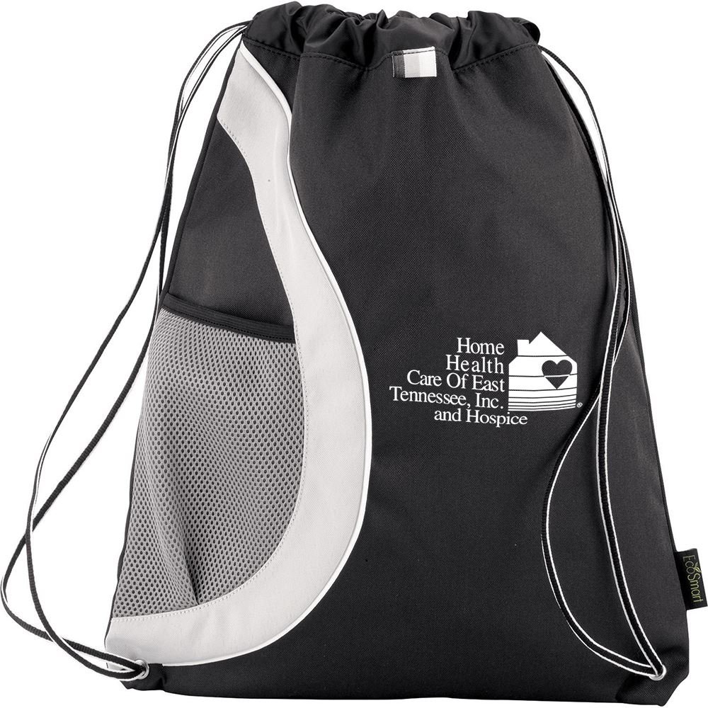 Arches Recycled PET Drawstring Backpack - Personalization Available