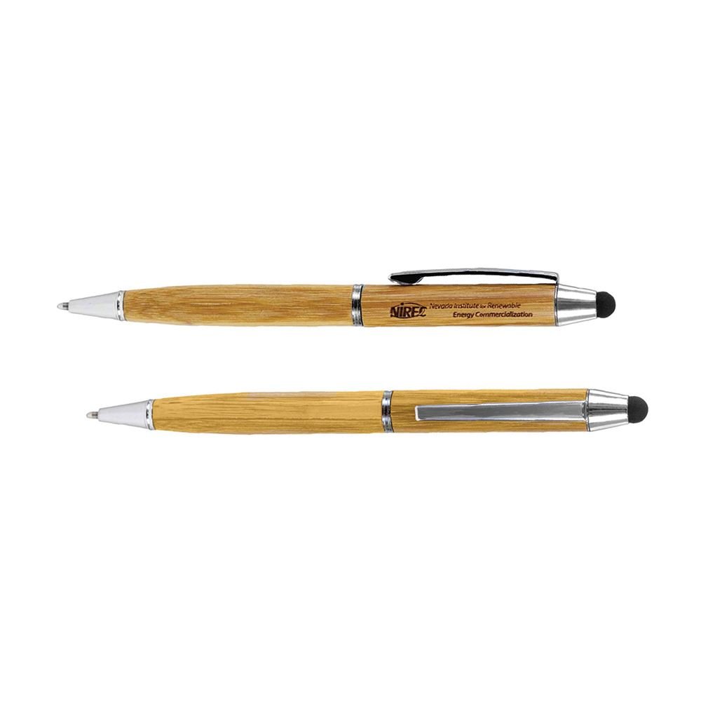 Veranda Bamboo Stylus Pen - Laser-Engraved Personalization Available