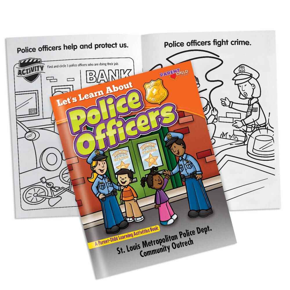 Basic Police Development Learning Programme Book Let's Learn About Police Officers Parent-Child Learning Activities Book