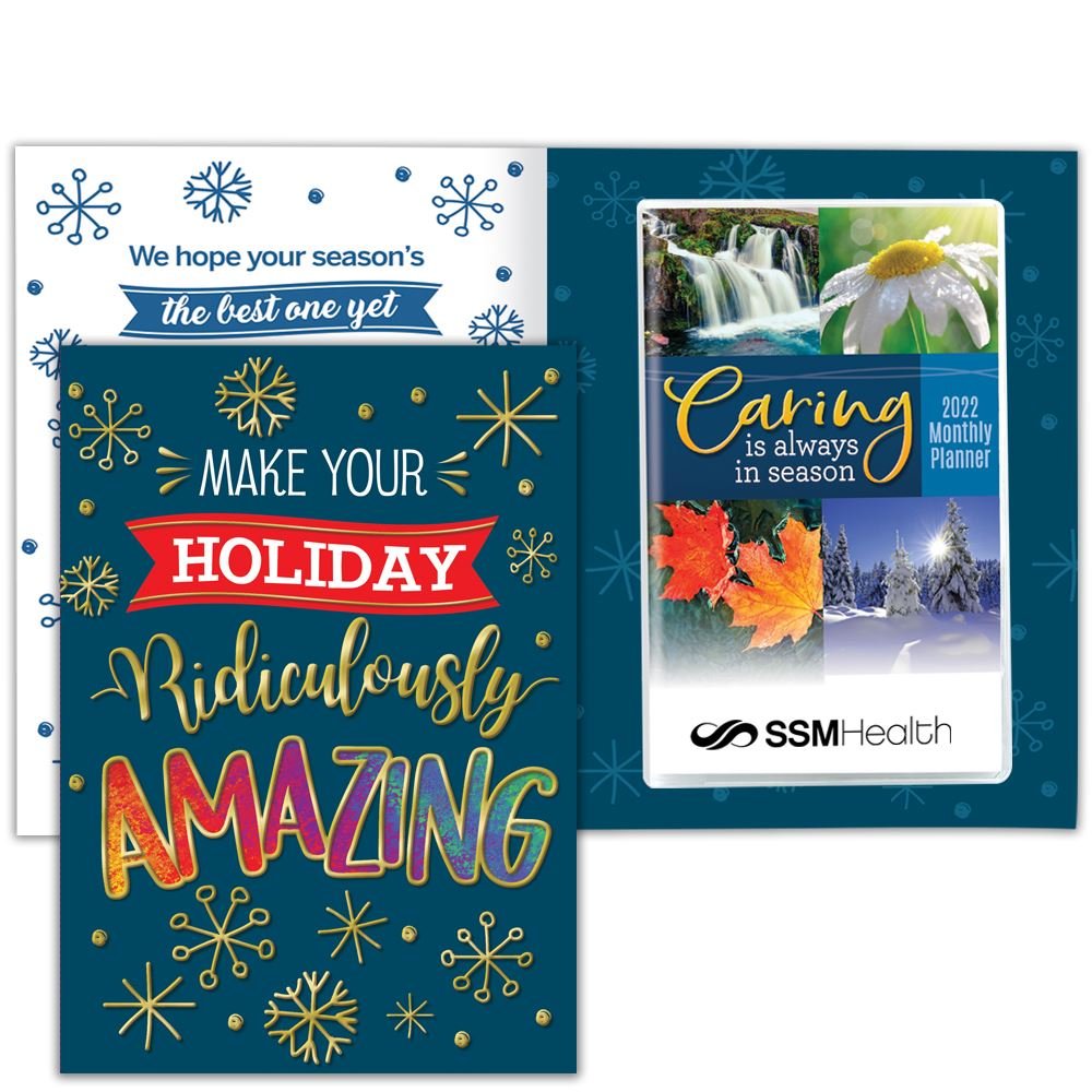 Make Your Holiday Ridiculously Amazing Greeting Card With 2022 Caring Monthly Planner - Personalization Available