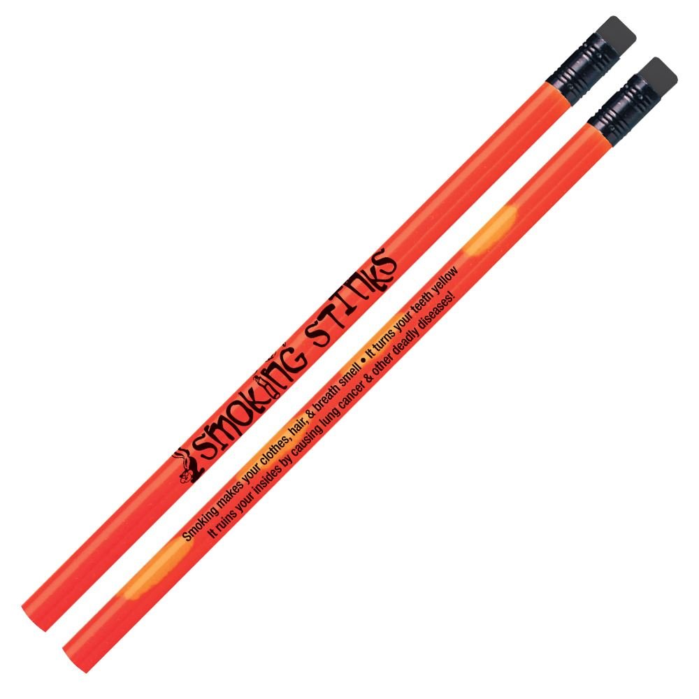 Smoking Stinks Heat-Sensitive Pencils With Tips - Pack of 100