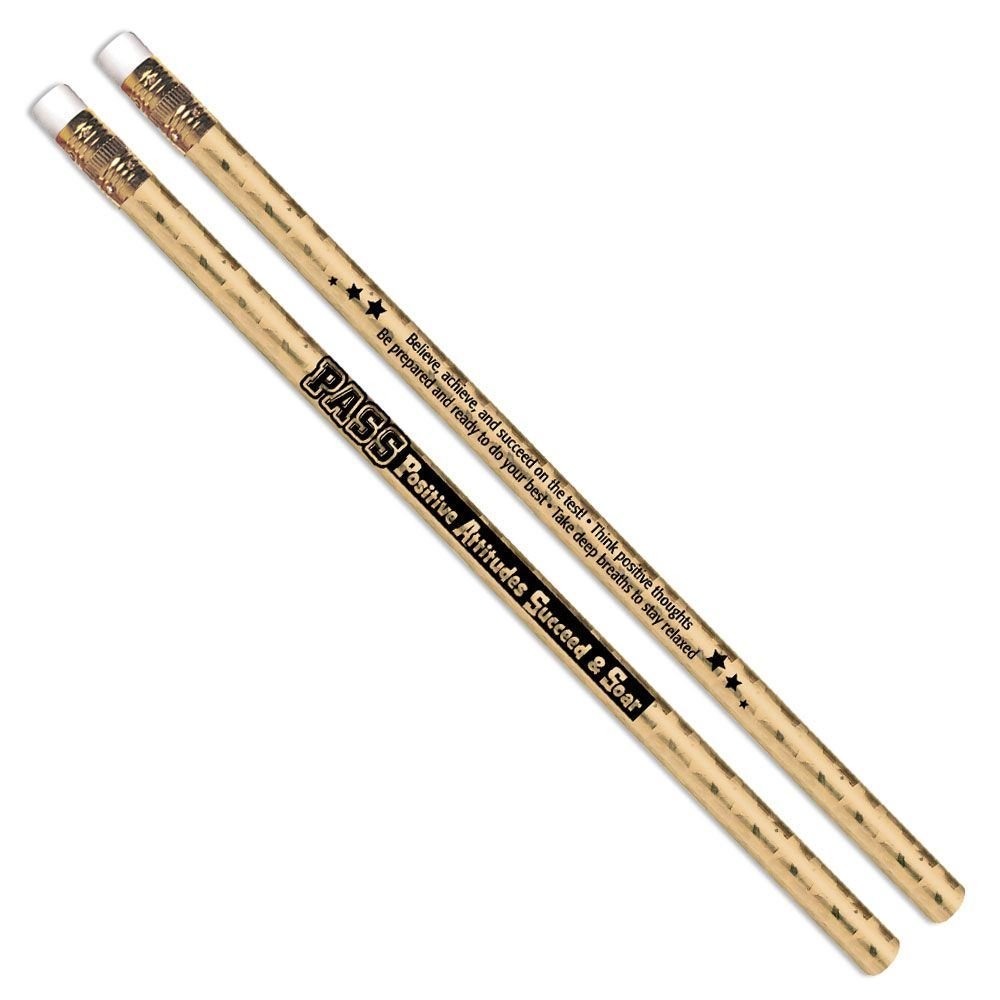 PASS: Positive Attitudes Succeed & Soar Sparkle Foil Pencil