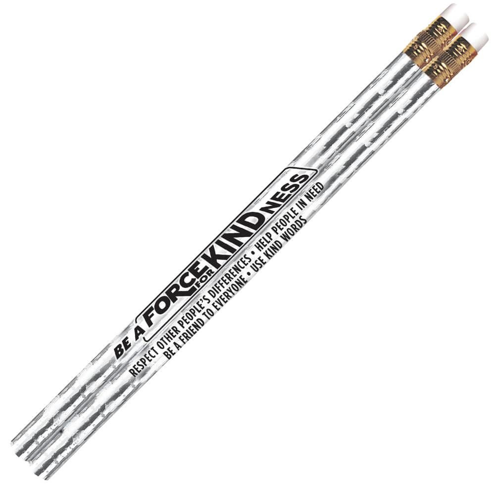 Be A Force For Kindness Sparkle Foil Pencils - Pack of 25