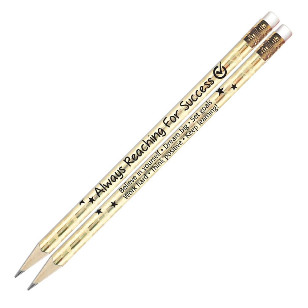 Always Reaching For Success Sparkle Foil Pencils - Pack of 25