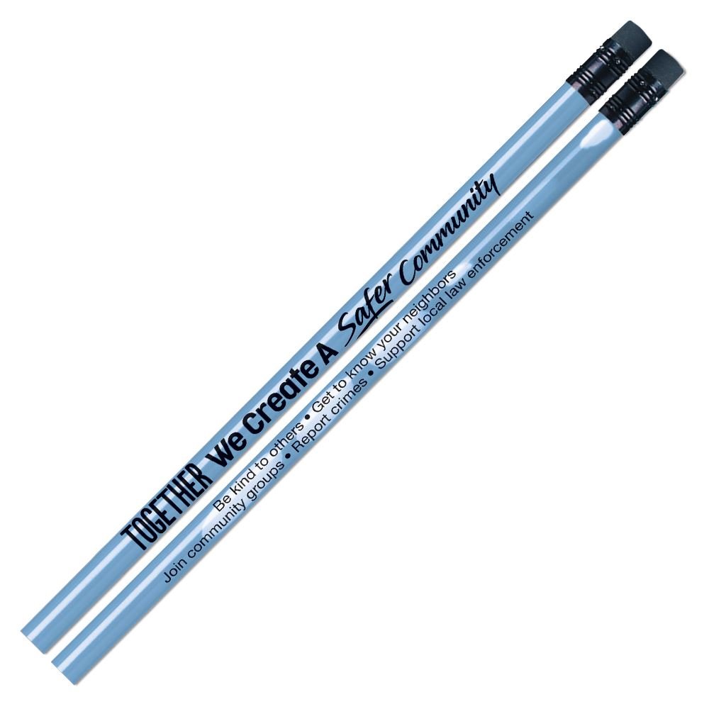 Together We Create A Safer Community Heat Sensitive Pencil - Pack of 25