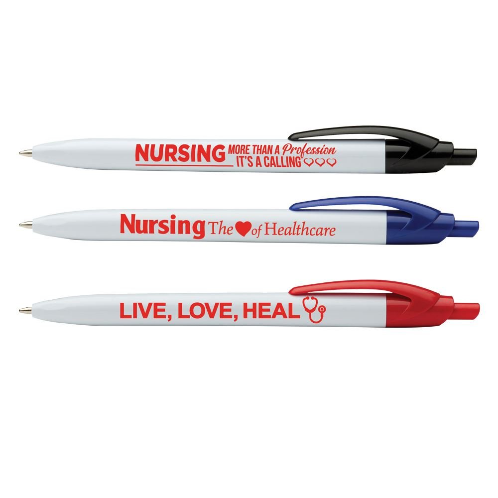 Nursing Pen Assortment Pack with Antimicrobial Additive - 24 Pens Per Pack