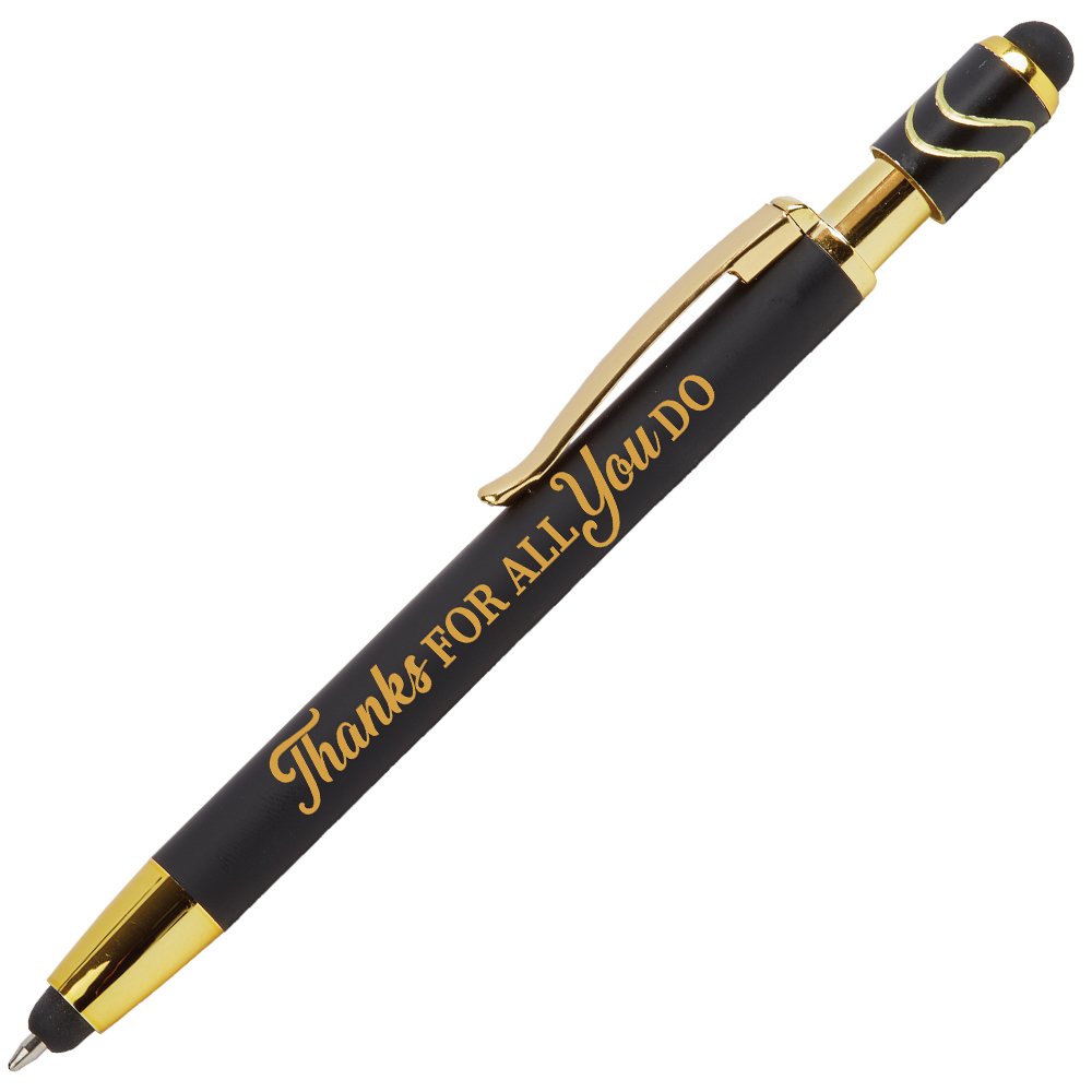Thanks for All You Do Paza Dual Stylus/Fidget Spinner Metal Pen - Pack of 25