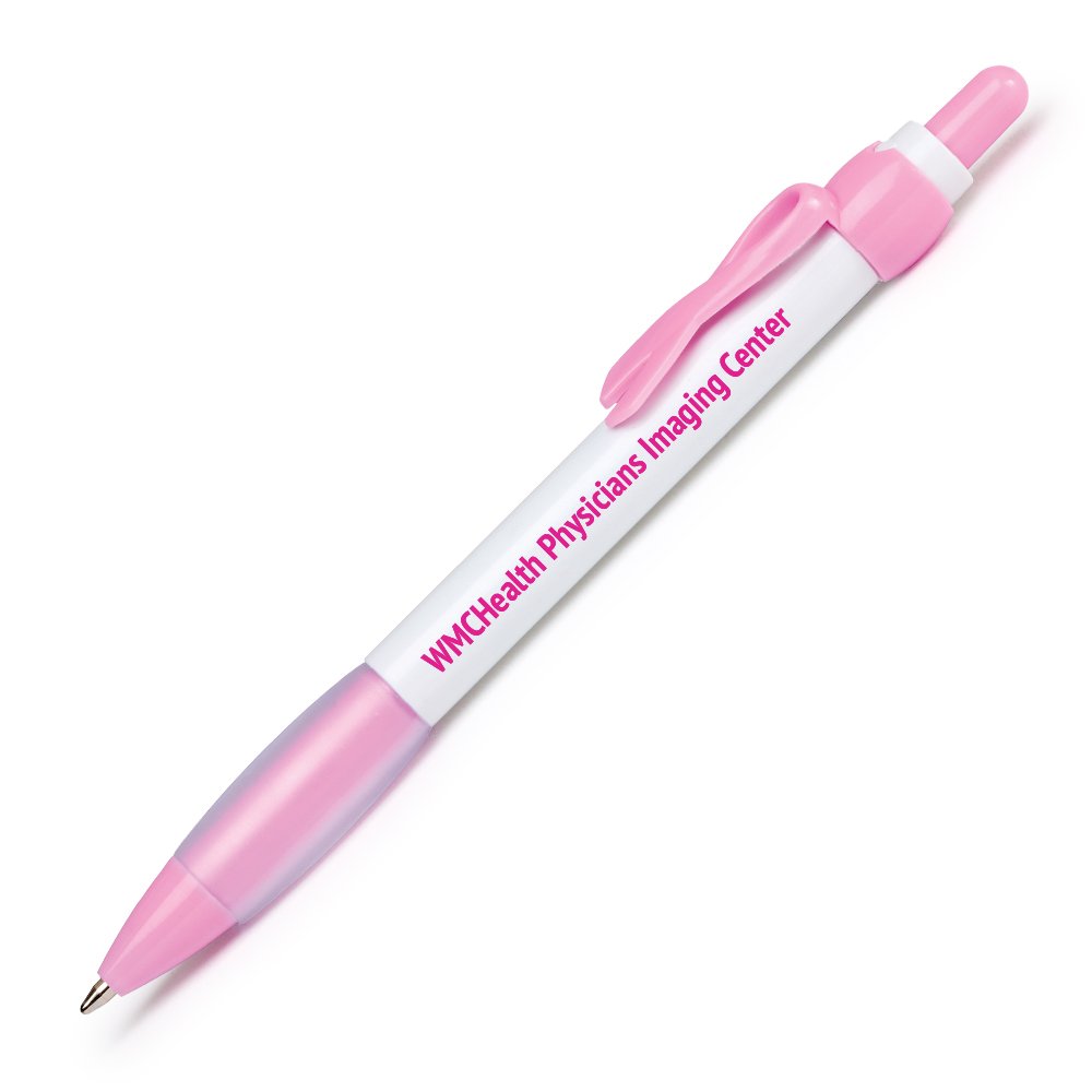 Jasmine Pink Ribbon Clip Pen - One-Color Personalization Available ...