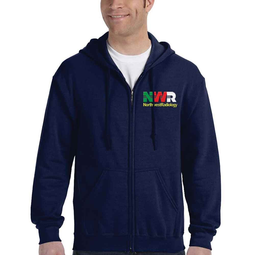 Gildan&reg; Heavy Blend&trade; 8-Oz. Men's 50/50 Full-Zip Hooded Sweatshirt - Personalization Available