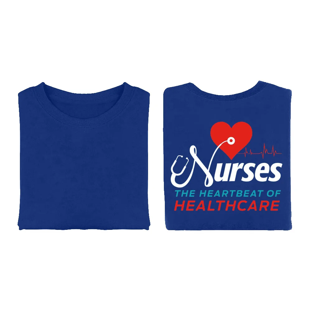 Nurse T-Shirt - "I'll Be There For You" Medical Graphic Tee, Women's Cute Short Sleeve Top, Healthcare Appreciation Gift