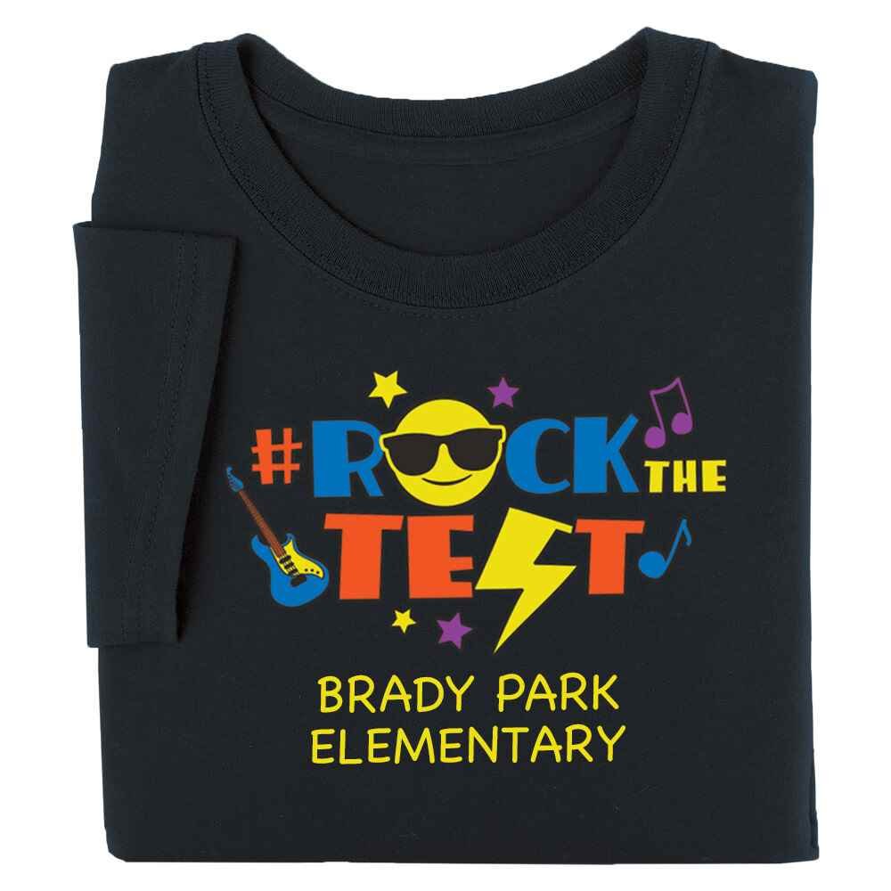 #RockTheTest Adult Self-Esteem Theme Custom T-Shirt