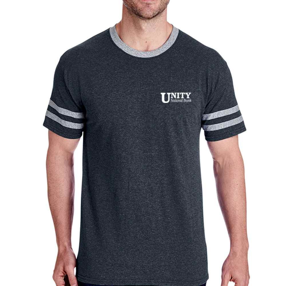 Jerzees&reg; Adult 4.5-oz. Tri-Blend Varsity Ringer T-Shirt - Personalization Available