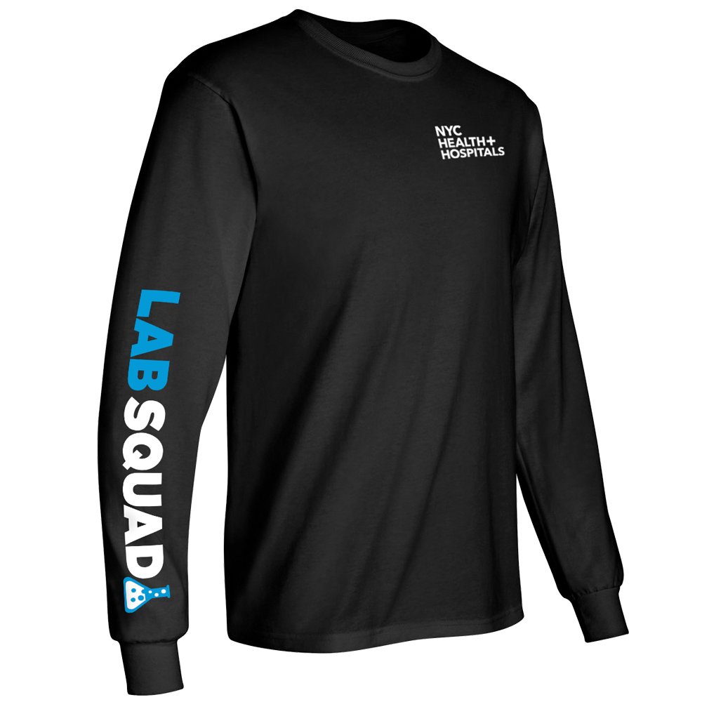 Lab Squad Unisex Long-Sleeve 2-Location T-Shirt - Silkscreened ...