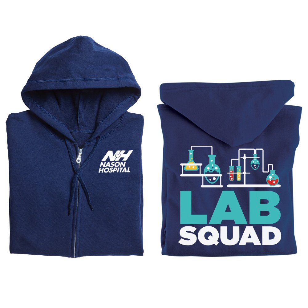 Lab Squad Unisex Heavy Blend™ Full-Zip Hooded Sweatshirt - Silkscreened ...