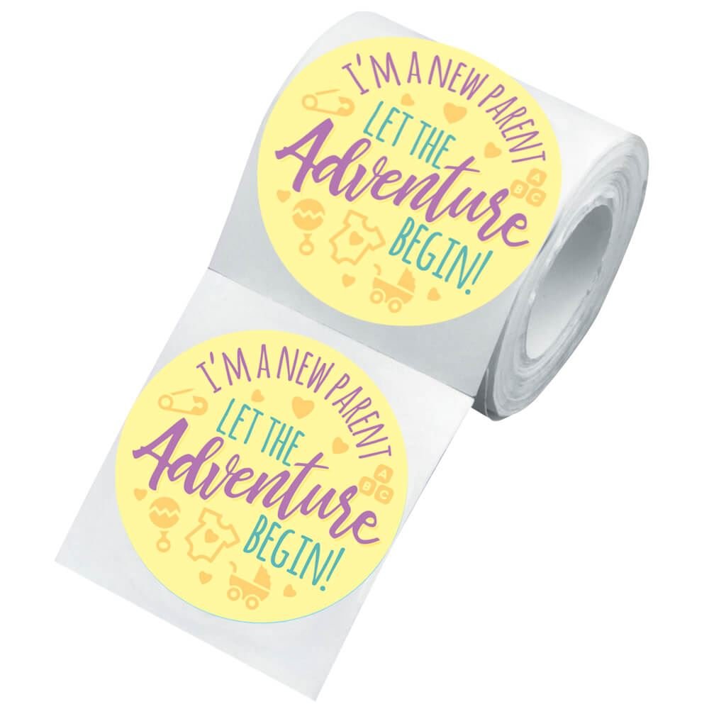 I'm A New Parent Visiting Newborn Family Sticker Roll