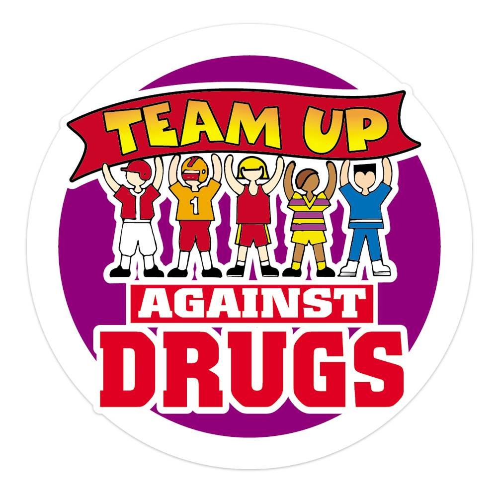 Drug Task Force Sticker Team Up Against Drugs Stickers-On-A-Roll | Positive Promotions