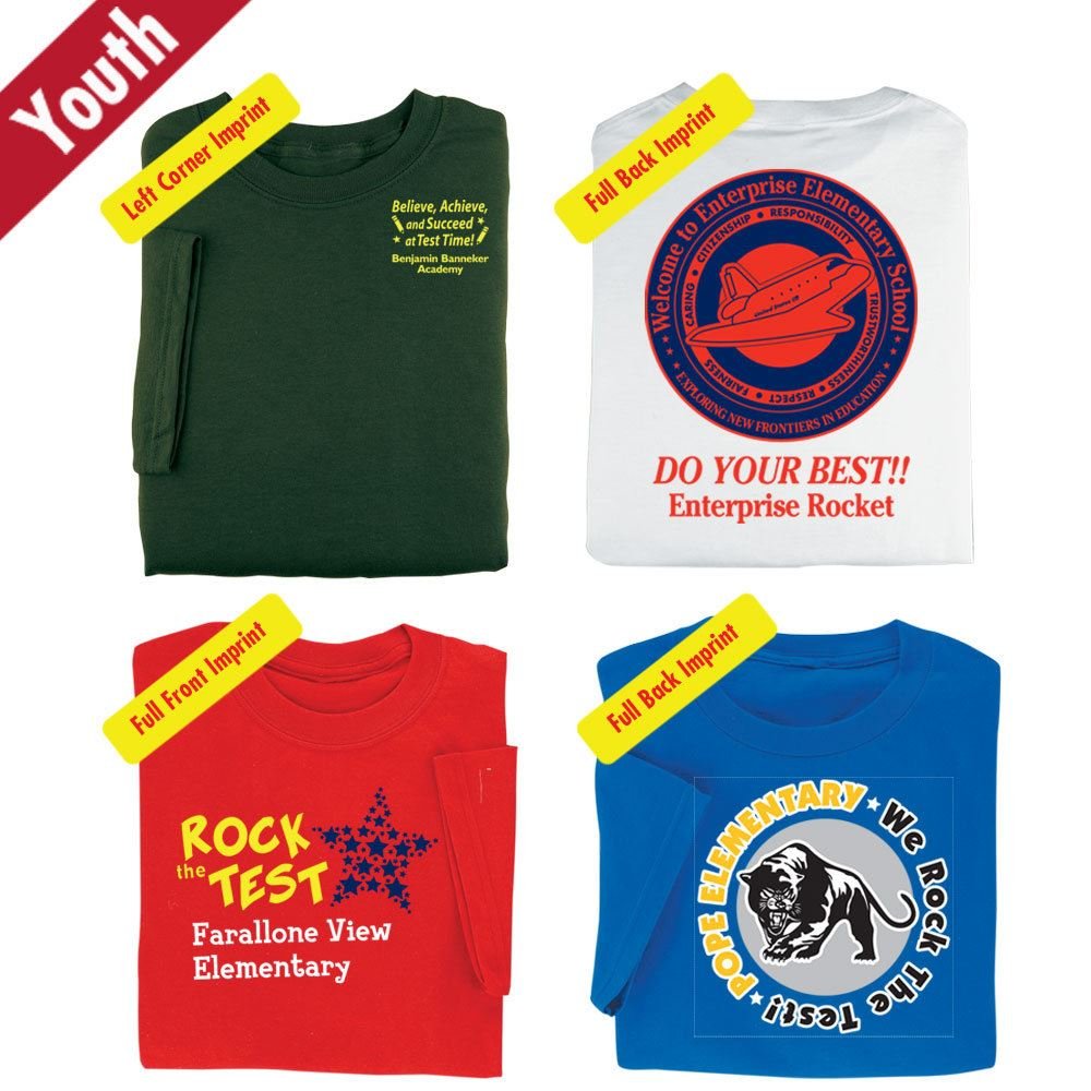 Youth Short-Sleeve Cotton T-Shirts - Personalization Available