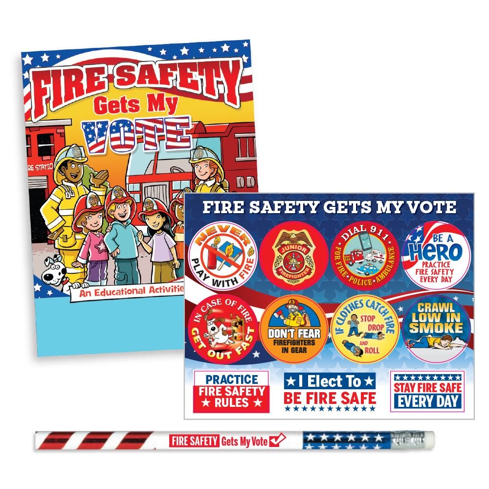 Fire Safety Gets My Vote 99&cent; Value Kit