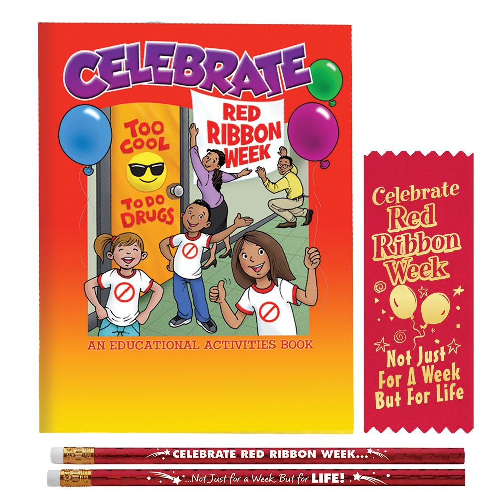 Red Ribbon Week Merch Celebrate Red Ribbon Week 3-Piece Theme Kit | Positive Promotions