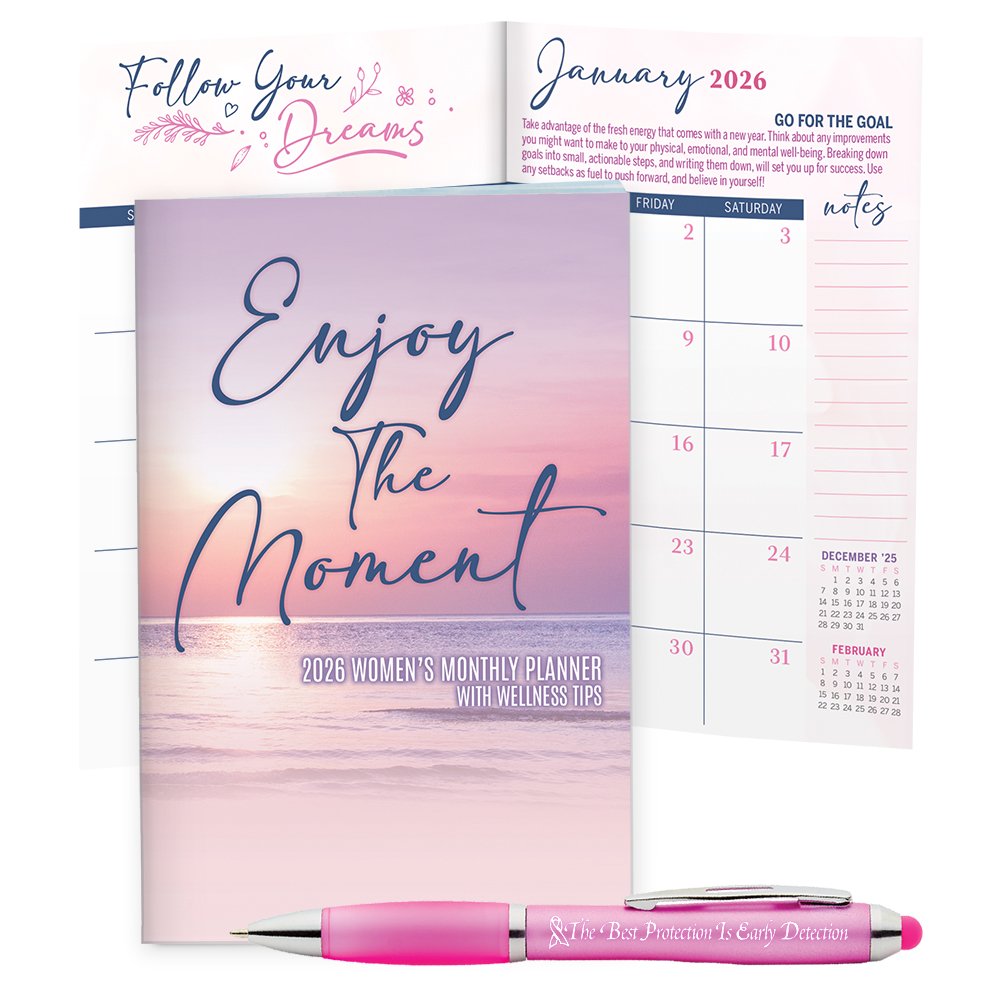 2026 Women's Monthly Planner & Stylus Pen Value Gift Set