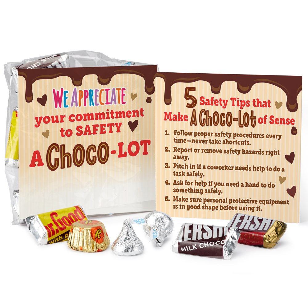 We Appreciate Your Commitment to Safety a Choco-lot Treat Pack