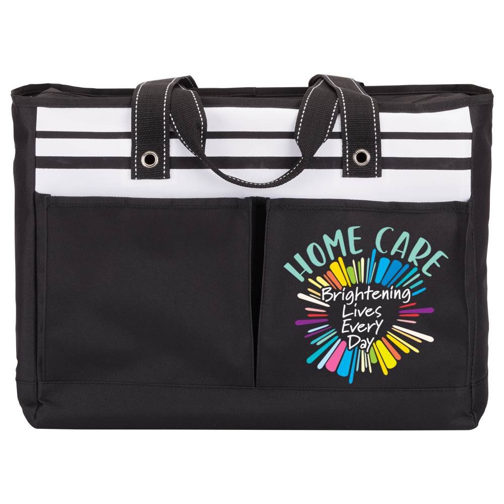 Home Care: Brightening Lives Every Day Traveler Two-Pocket Tote Bag