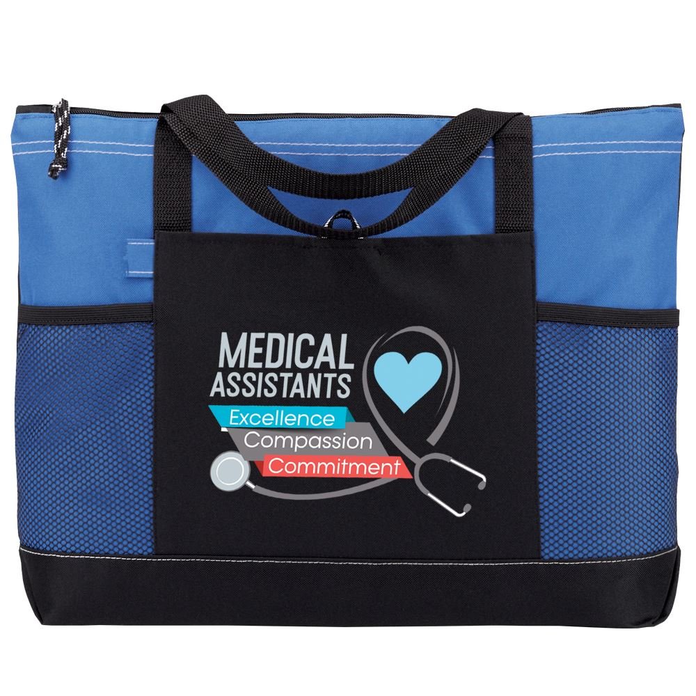 Medical Assistants: Excellence, Compassion, Commitment Moreno Multi-Pocket Tote Bag
