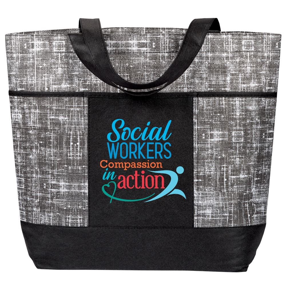 Social Workers: Compassion In Action Malibu Non-Woven Tote Bag