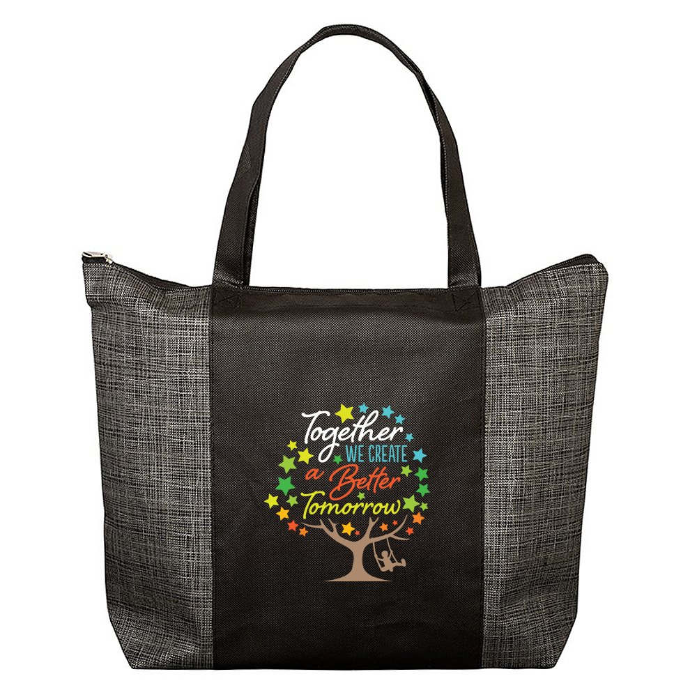 Together We Create A Better Tomorrow Tonal Non-Woven Tote Bag