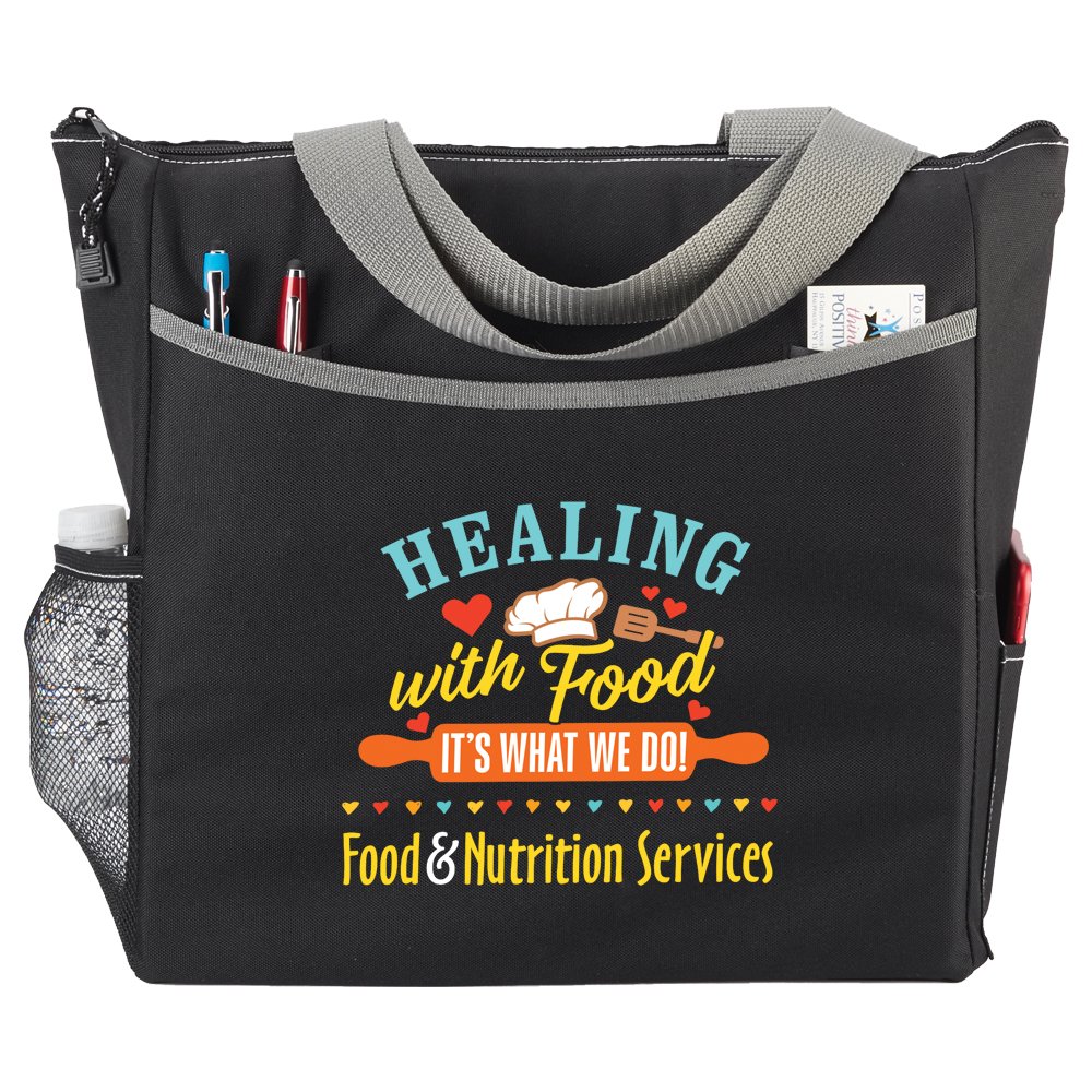 Healing With Food: It's What We Do! Food & Nutrition Services Sydney rPET Tote Bag