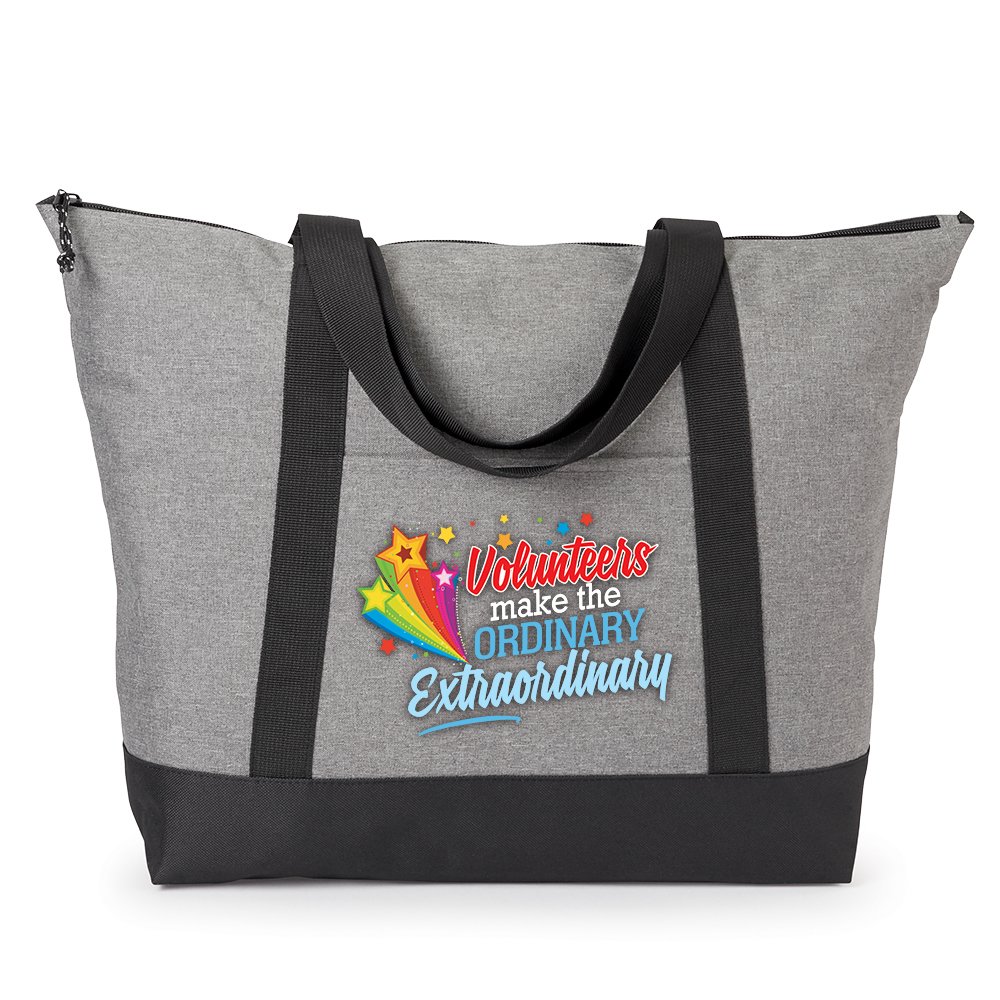 Volunteers Make the Ordinary Extraordinary Bayview Heathered Boat Bag