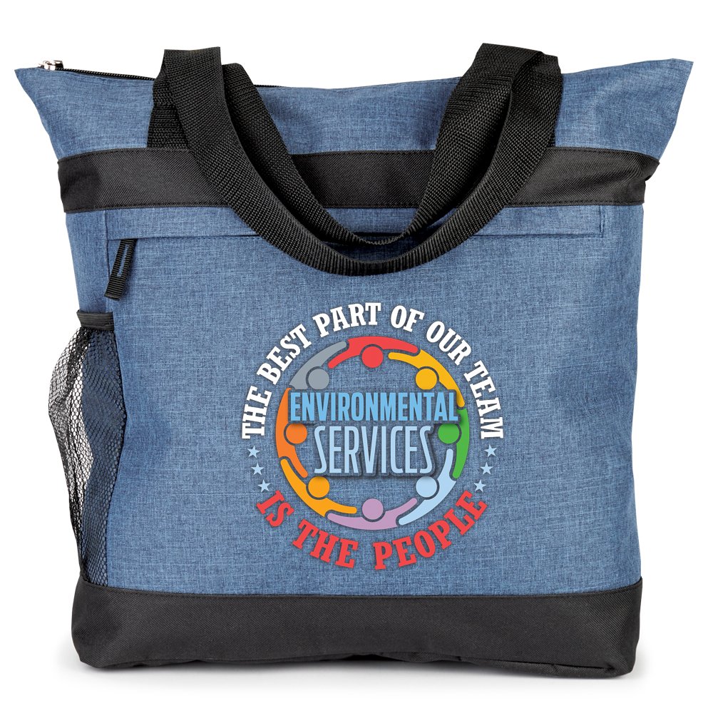 Environmental Services: The Best Part of Our Team Is the People Dylan Heathered Zip Tote Bag