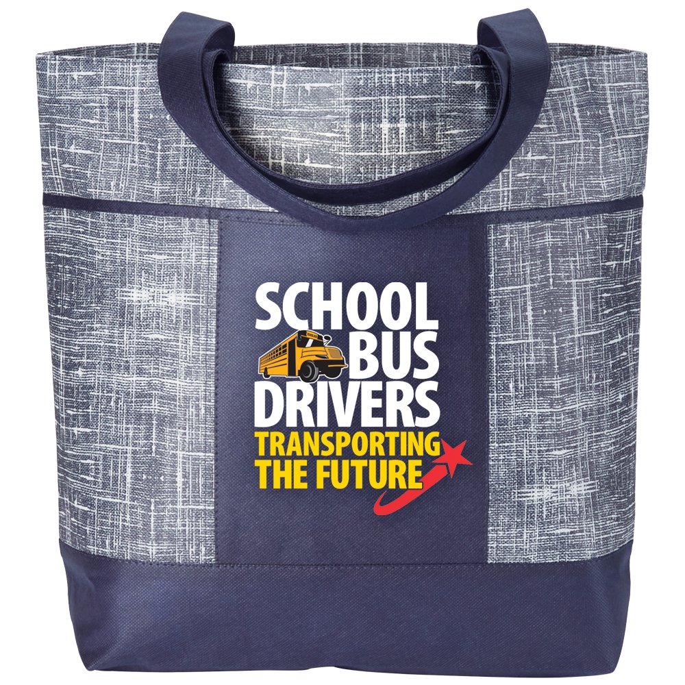 School Bus Drivers: Transporting the Future Malibu Non-Woven Tote Bag