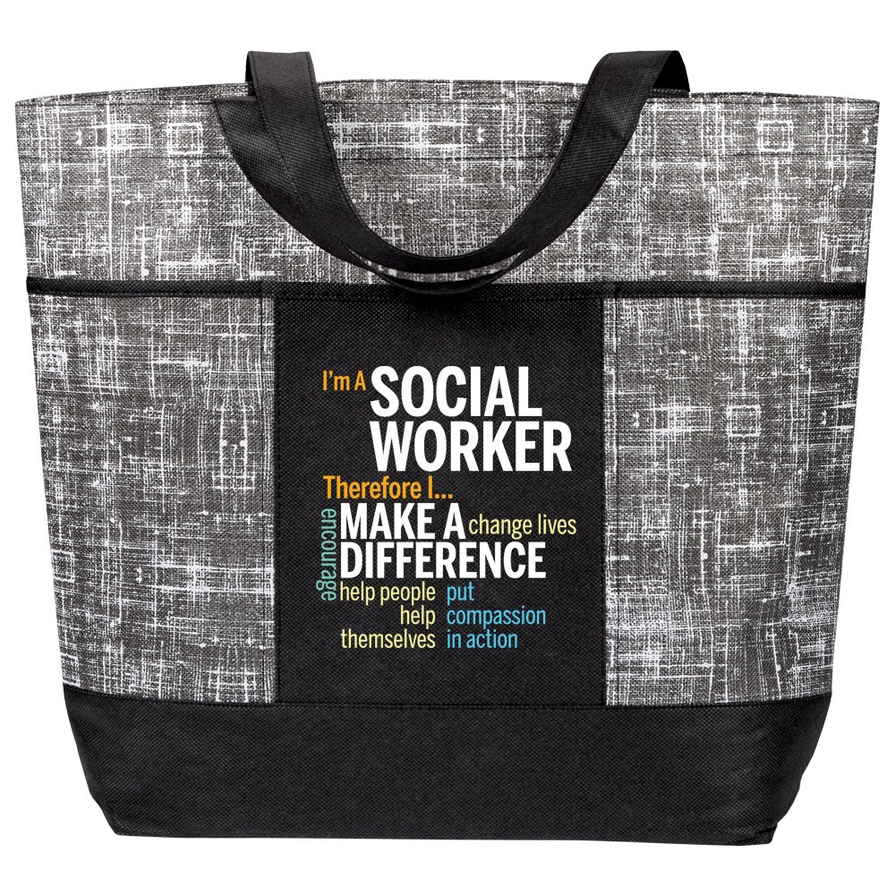 I'm a Social Worker, Therefore I... Malibu Non-Woven Tote Bag