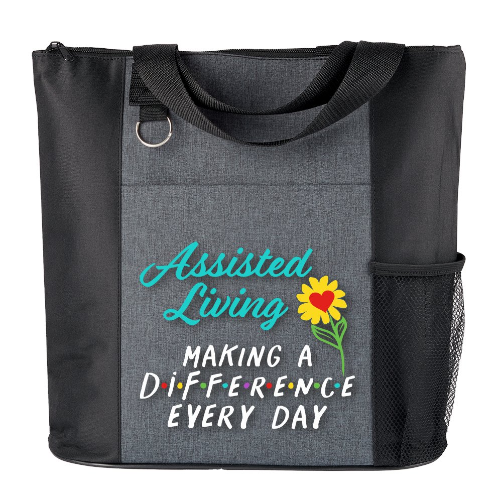 Assisted Living: Making a Difference Every Day Camino Heathered Tote Bag