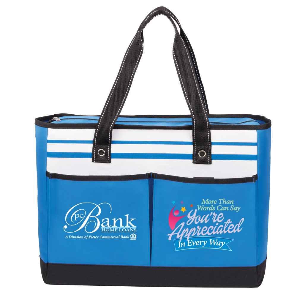More Than Words Can Say You're Appreciated In Every Way Traveler Two-Pocket Tote Bag Plus Personalization