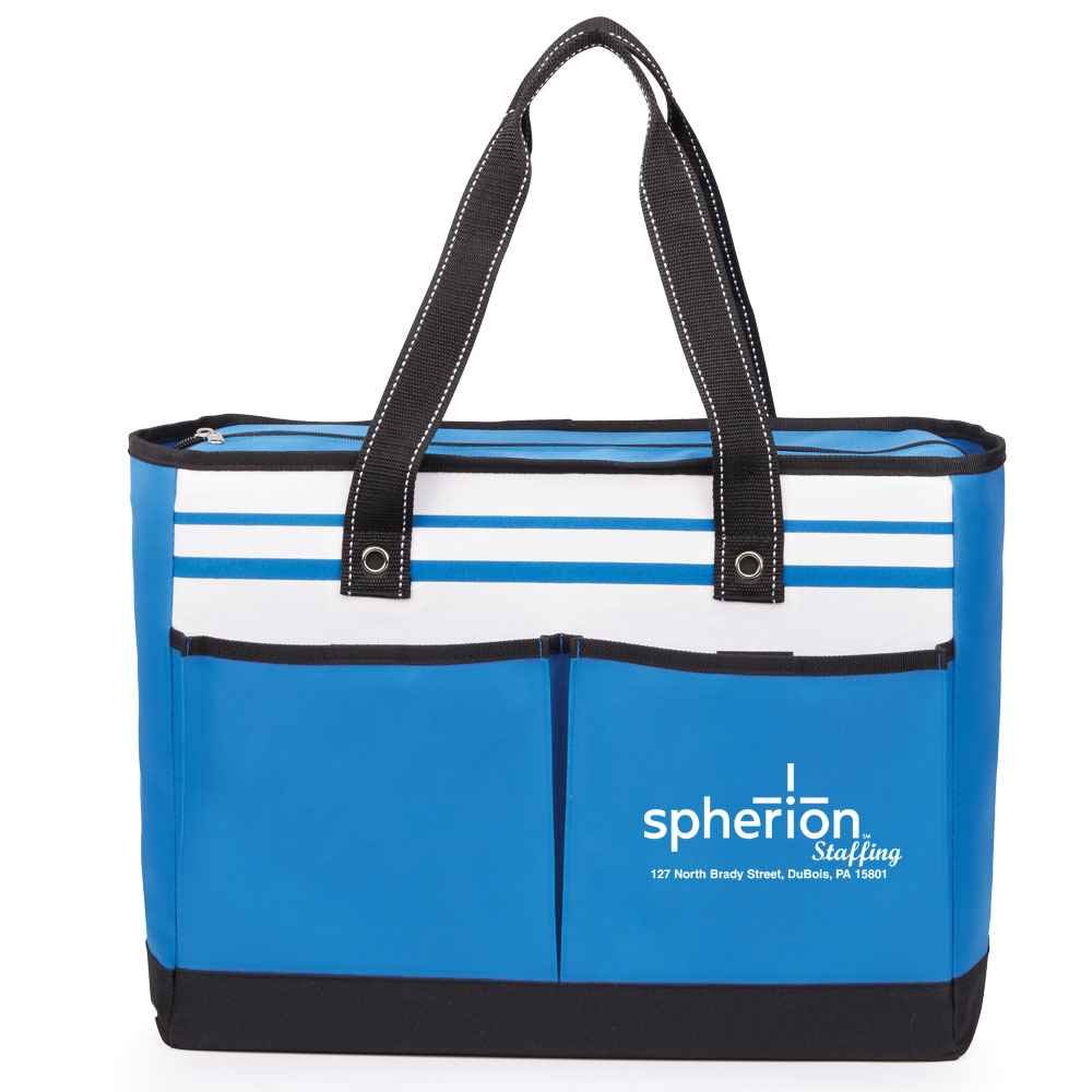 Blue Traveler Two-Pocket Tote Bag - Personalization Available