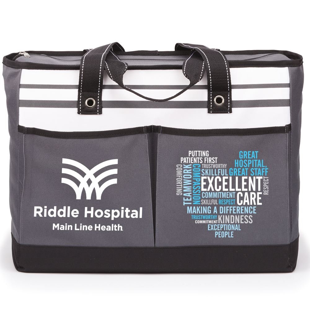 Heart Word Cloud Traveler Two-Pocket Tote Bag - Personalization Available