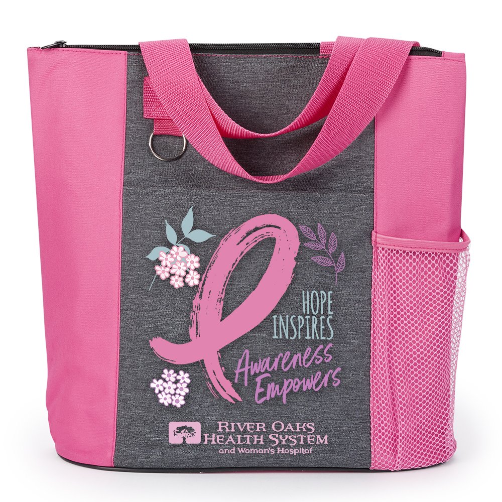 Hope Inspires, Awareness Empowers Camino Heathered Tote Bag - Personalization Available