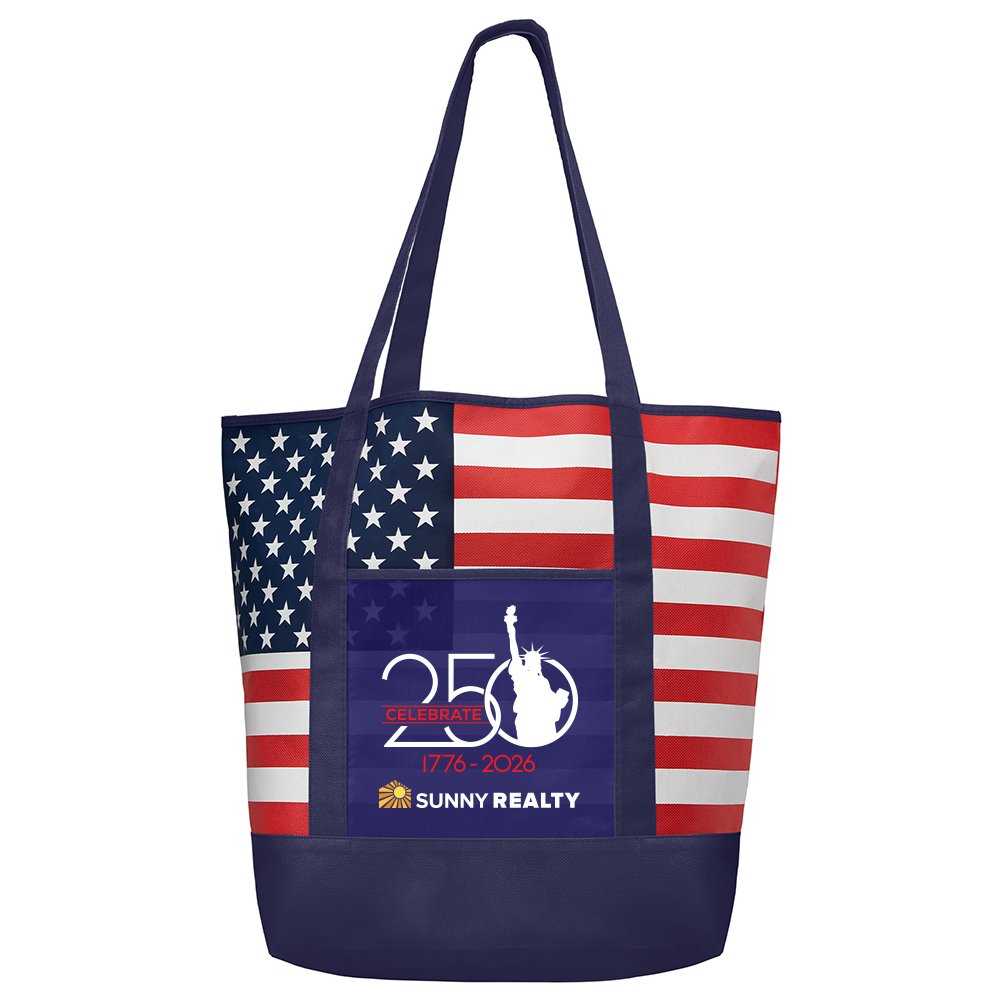USA 250th Anniversary Statue of Liberty Non-Woven Tote Bag - Personalization Available