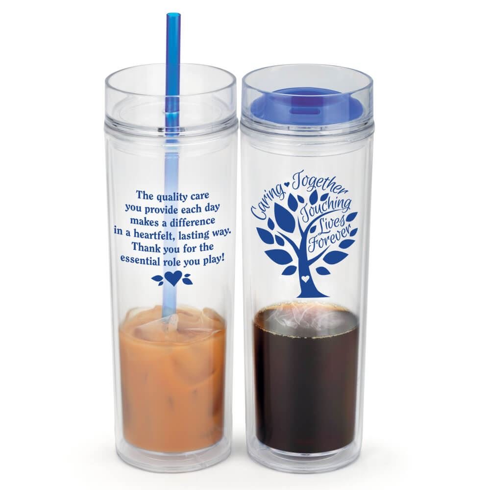 Caring Together, Touching Lives Forever Fire & Ice Hot/Cold 2-In-1 Tumbler Gift Set