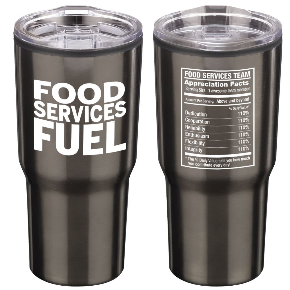 Food Services Fuel Timber Insulated Stainless Steel Travel Tumbler 20 Oz.