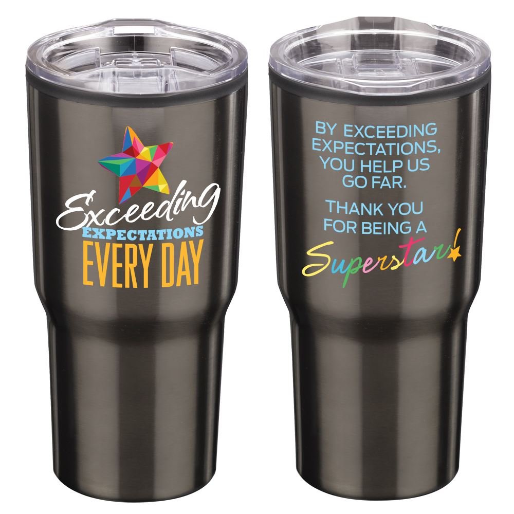 Exceeding Expectations Every Day Timber Insulated Stainless Steel Travel Tumbler 20-Oz.