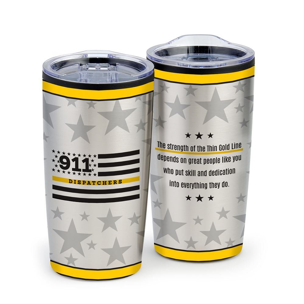 911 Dispatchers Flag�Teton Stainless-Steel Tumbler 20-Oz.