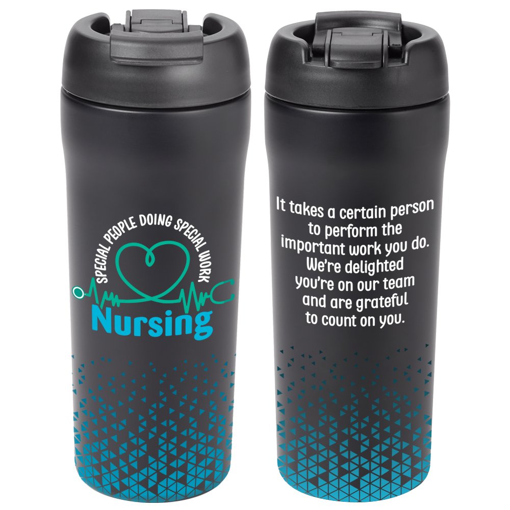 Nursing: Special People Doing Special Work Black Stafford 2-in-1 Bottle & Tumbler 24-Oz.