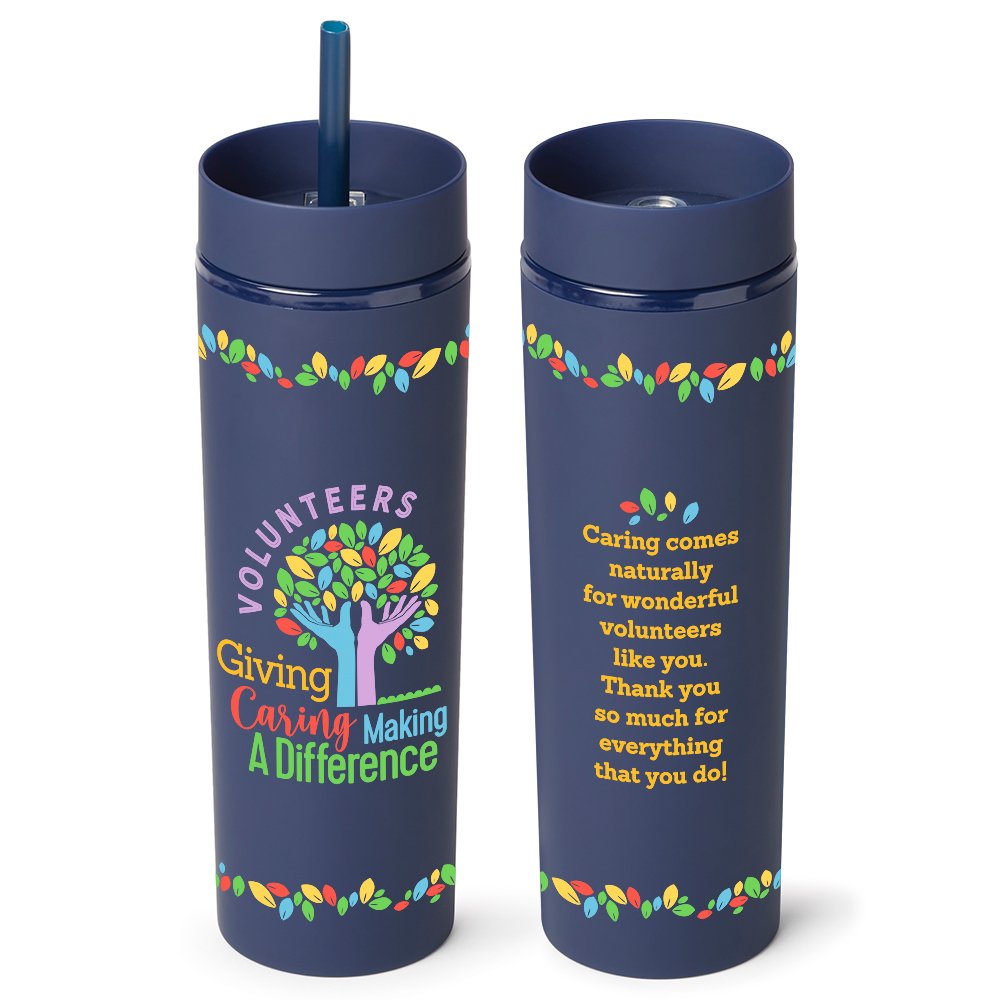 Volunteers: Giving, Caring, Making a Difference Canyon 2-in-1 Tumbler & Sipper 16-Oz.