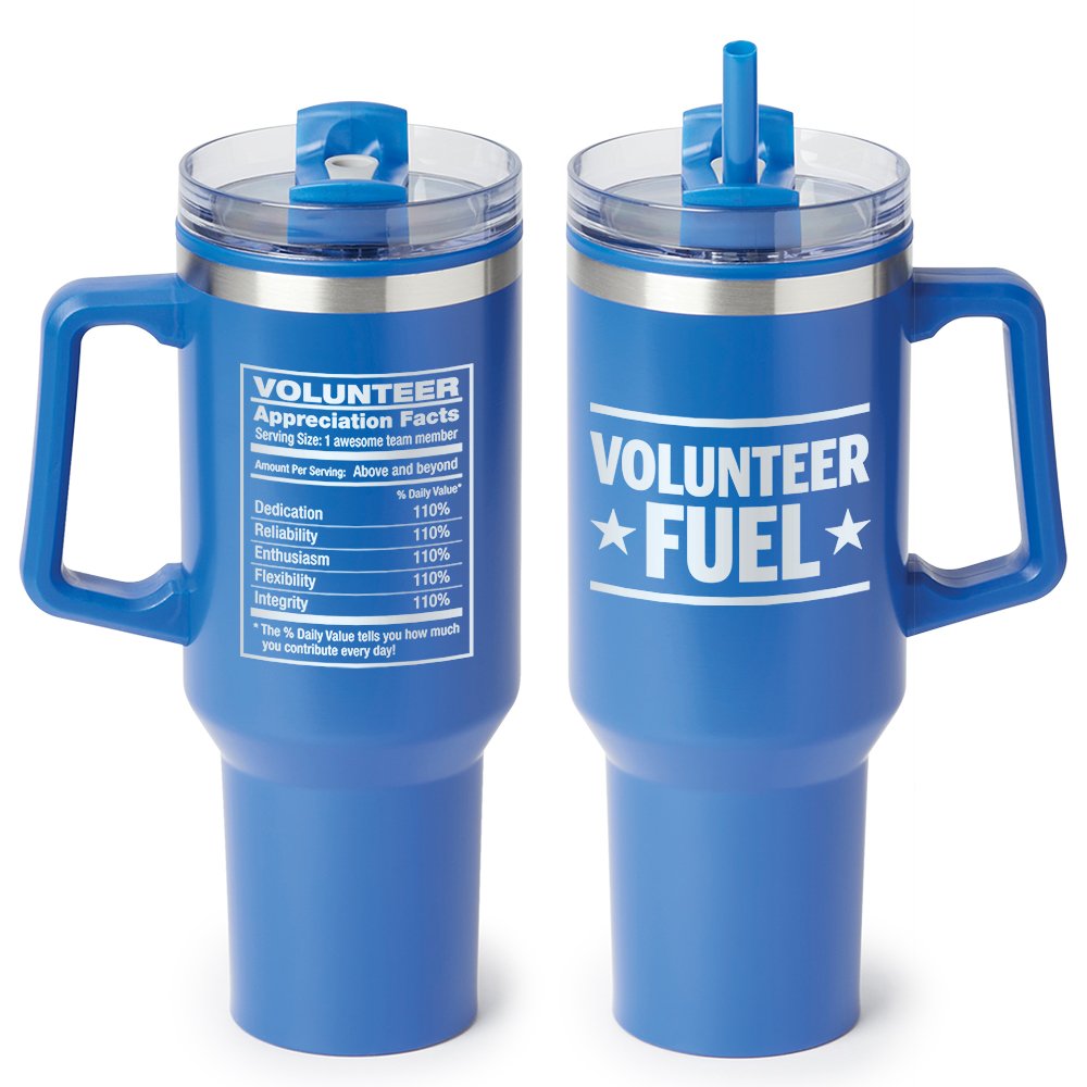 Volunteer Fuel Epic Stainless-Steel/Plastic-Lined Tumbler 40 oz. with Handle