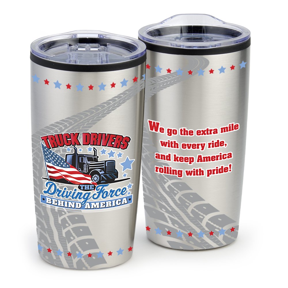 Truck Drivers: The Driving Force Behind America Teton Stainless-Steel Tumbler 20 oz.